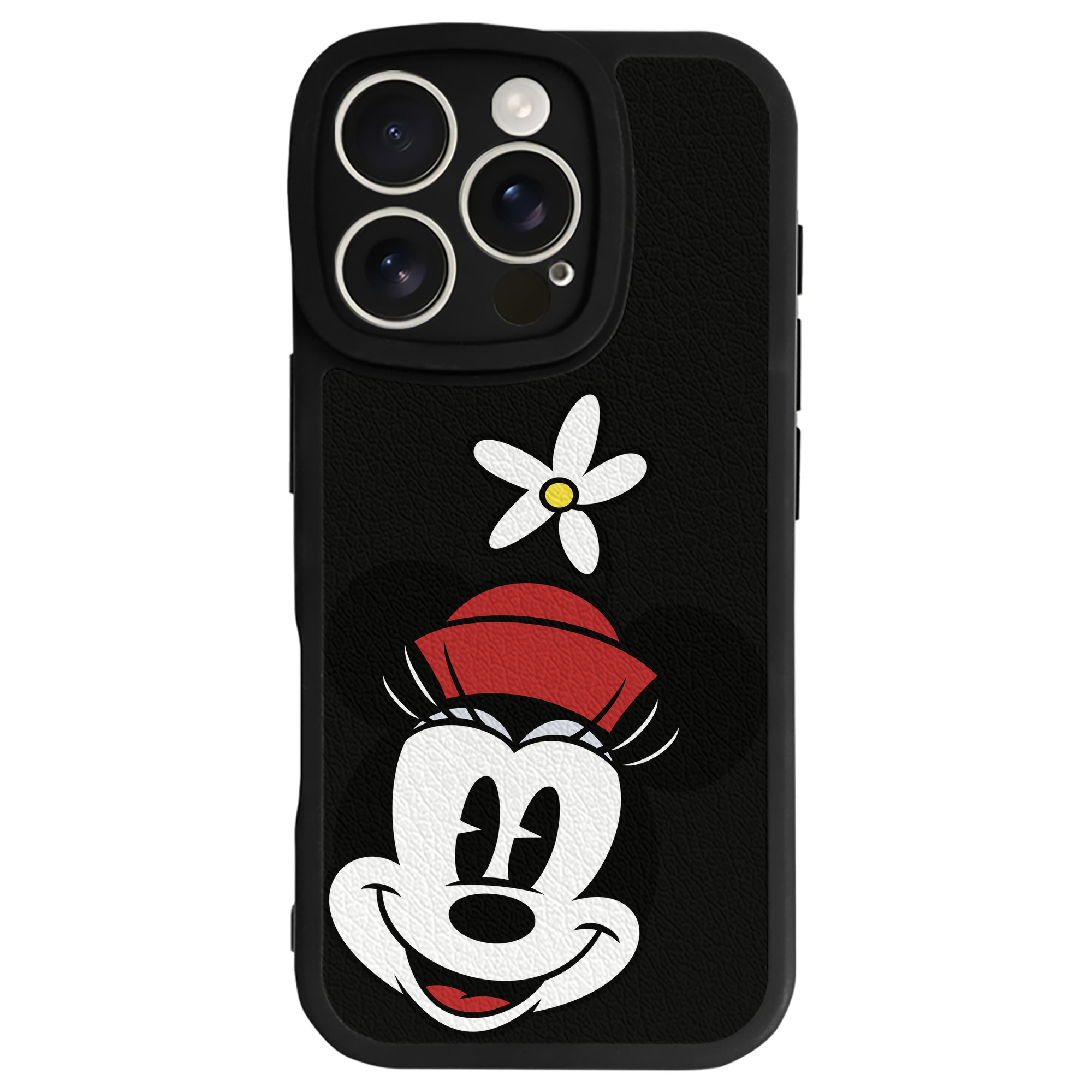 （画像用） ミッキーマウス Mickey Mouse 【iPhone 16シリーズ対応】シリコンスマホケース（レザー調） 材質：シリコン